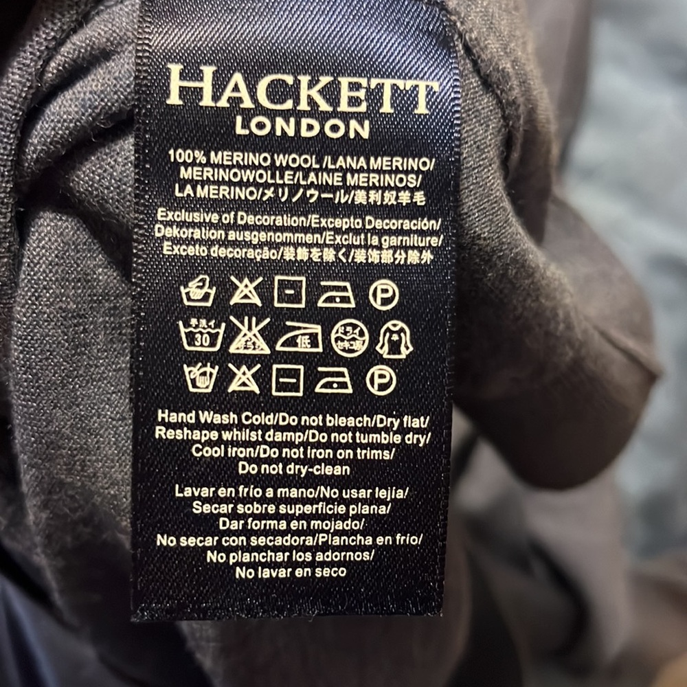 Hackett || wool cardigan sweater - Picture 4 of 4